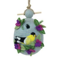 Goldfinch Felt Birdhouse-DZI484101